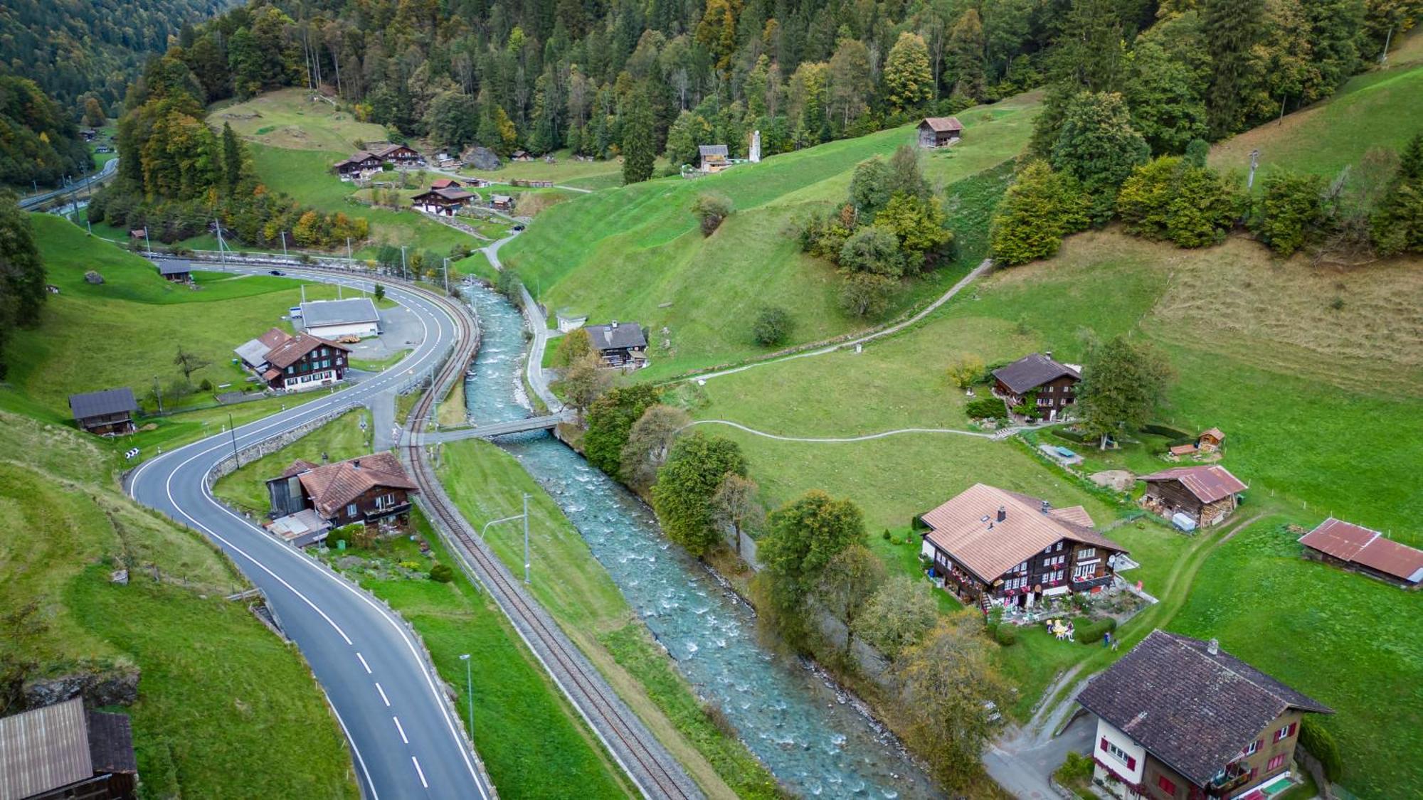 Apartmán Chalet Elza Lauterbrunnen Exteriér fotografie